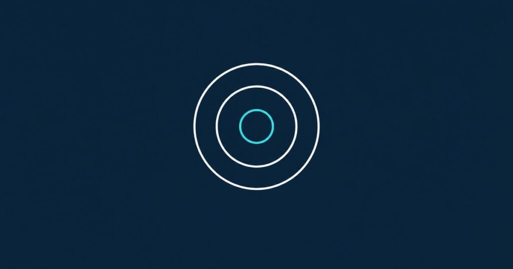 Line-Icon: Zielscheibe