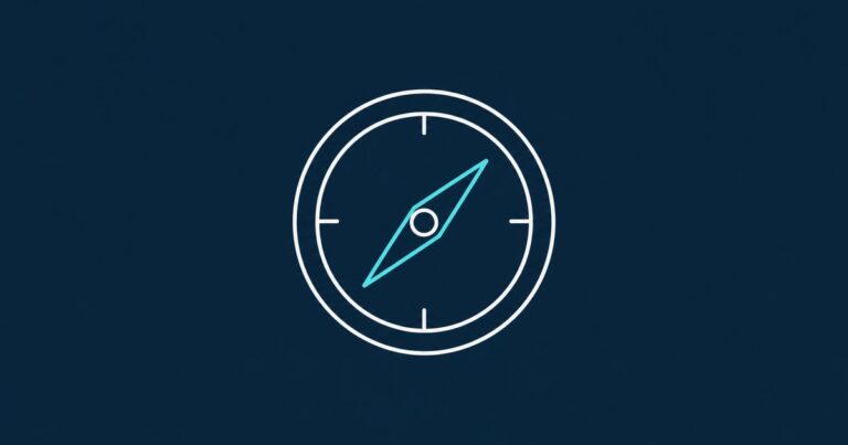 Line-Icon: Kompass als Symbol für die Karriere zum Chefarzt